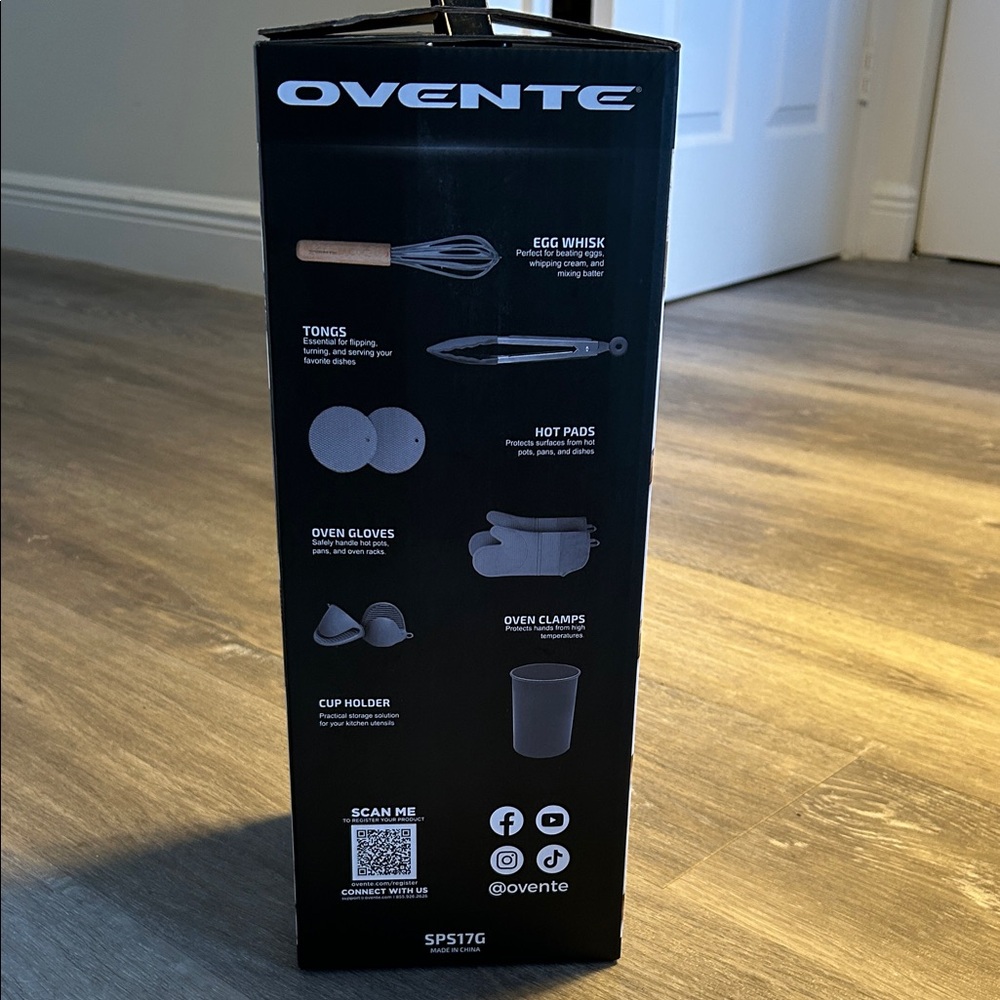 Ovente Gray Kitchen Utensil Set - Picture 2 of 4